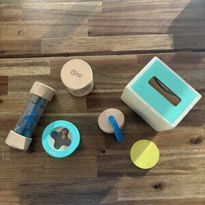 Panda Crate Kiwi Co Baby Toys Wooden Wood Montessori Play Rattles Sensory